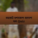 করকট বশবকপ বলদশ দল Quiz