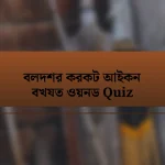 বলদশর করকট আইকন বখযত ওয়নড Quiz